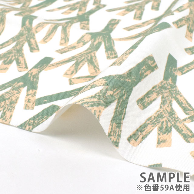 生地 kippis-キッピス- Varpu ヴァルプ 小枝/オックス(KPO) 59B.ターコイズ 99Zz99j