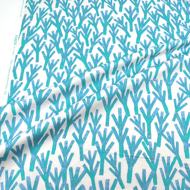 生地 kippis-キッピス- Varpu ヴァルプ 小枝/オックス(KPO) 59B.ターコイズ 99Zz99j