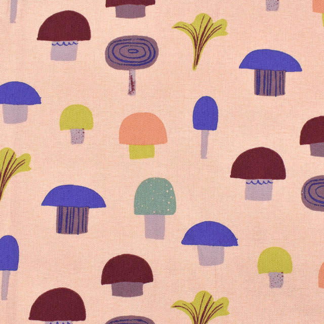 生地 kippis-キッピス- Sienet きのこ/オックス(KPO) 64C.ピンクベージュ 99Zz99j