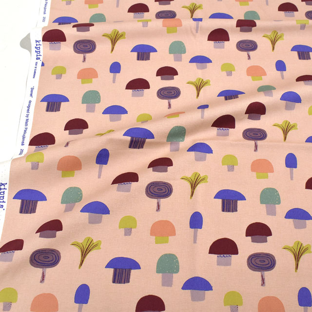 生地 kippis-キッピス- Sienet きのこ/オックス(KPO) 64C.ピンクベージュ 99Zz99j