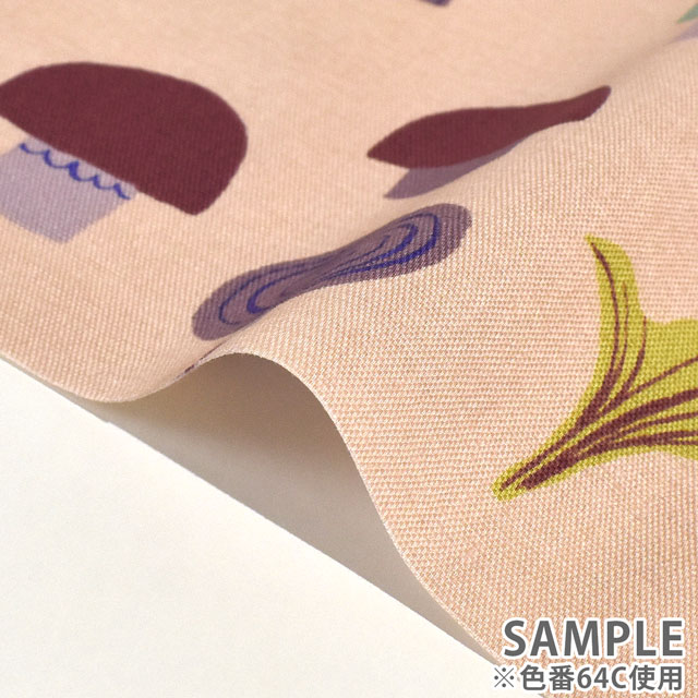 生地 kippis-キッピス- Sienet きのこ/オックス(KPO) 64C.ピンクベージュ 99Zz99j