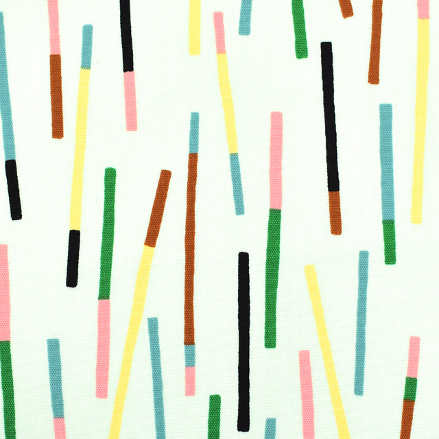 生地 kippis-キッピス- Tikut リズミカルな色エンピツ/オックス(KPO) 67A.オフホワイト 99Zz99j