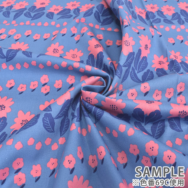 生地 kippis-キッピス- Marketta 市場のマーガレット/オックス(KPO) 69C.ブルー 09Ac04j