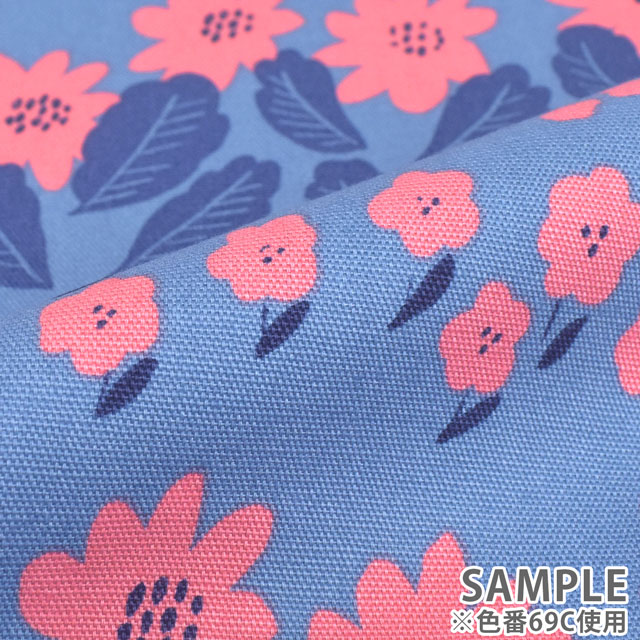 生地 kippis-キッピス- Marketta 市場のマーガレット/オックス(KPO) 69C.ブルー 09Ac04j