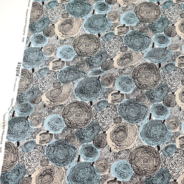 生地 kippis-キッピス- Samettikukka ベルベットの花/オックス(KPO) 70C.グレー系 99Zz99j