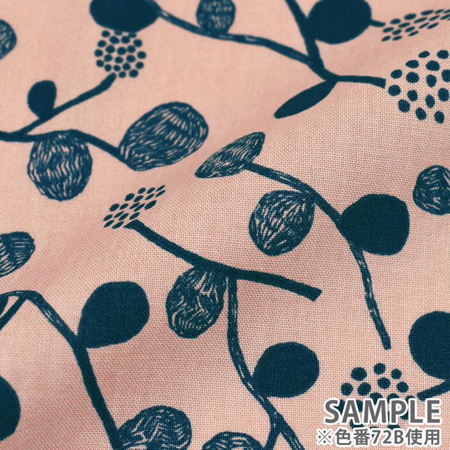 生地 kippis-キッピス- Vaapukka ラズベリー/シーチング(KPO) 72C.ブラック 09Ac04j