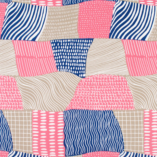 生地 kippis-キッピス- Lintuperspektiivi 鳥瞰図/オックス(KPO) 73A.ピンク 09Ac04j