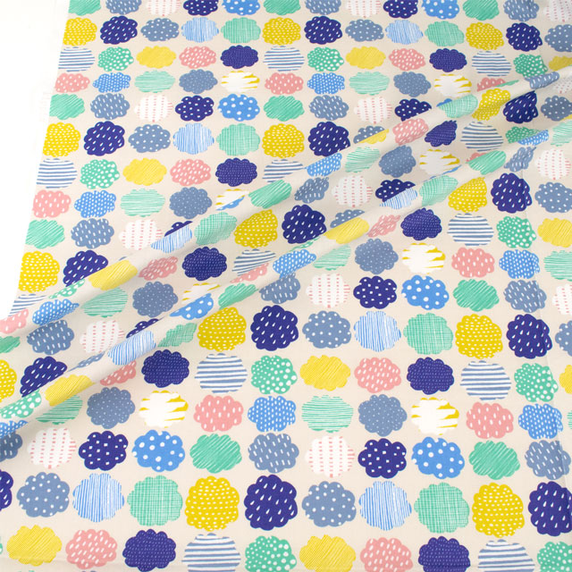 生地 kippis-キッピス- Puolipouta 晴れときどき雲/シーチング (KPS) 11G.ベージュ 09Ac04j