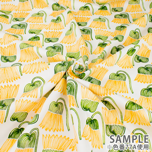 生地 kippis-キッピス- Supina 花達のささやき/オックス(KPO) 77C.ブラック 09Ac04j