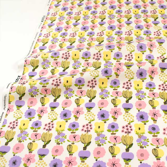 生地 kippis-キッピス- Talvipuutarha 冬の植物園/オックス(KPO) 85A.パープル 09Ac04j