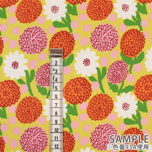 生地 kippis-キッピス- Daalia ダリア/オックス(KPO) 93A.イエロー 09Ac04j