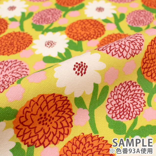 生地 kippis-キッピス- Daalia ダリア/オックス(KPO) 93A.イエロー 09Ac04j