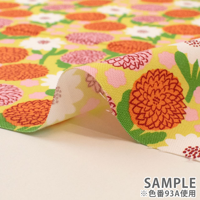 生地 kippis-キッピス- Daalia ダリア/オックス(KPO) 93A.イエロー 09Ac04j