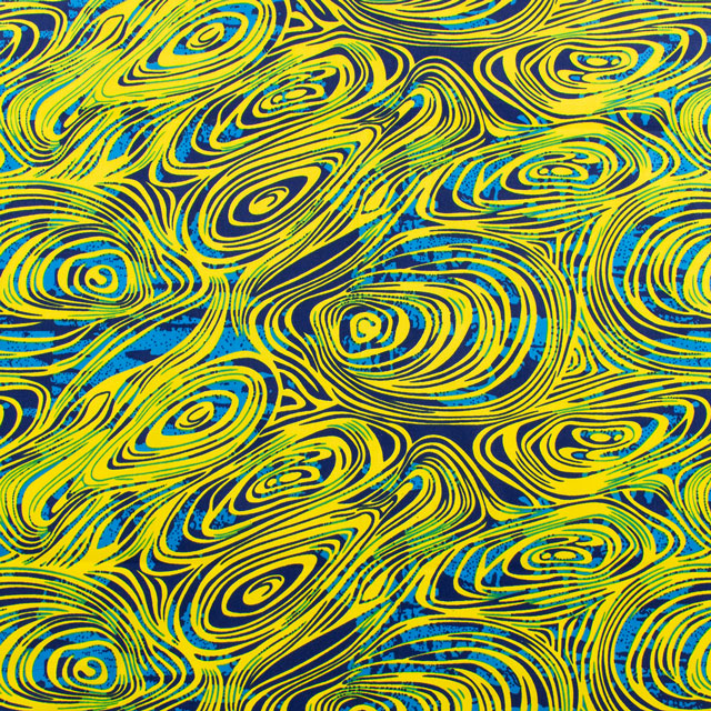 生地 アフリカ布 キテンゲ 24SS 2.ブルー×イエロー 09Ae99_