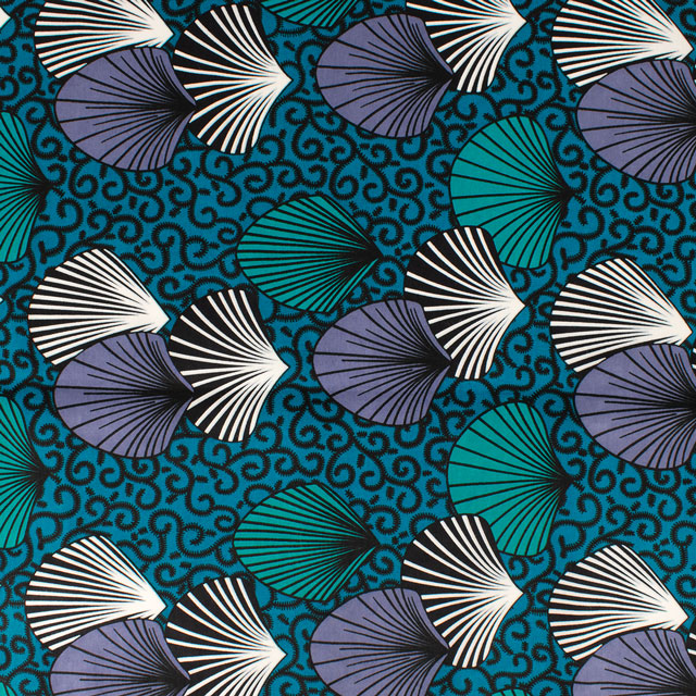 生地 アフリカ布 キテンゲ 24SS 7.ブルー 09Ae99_