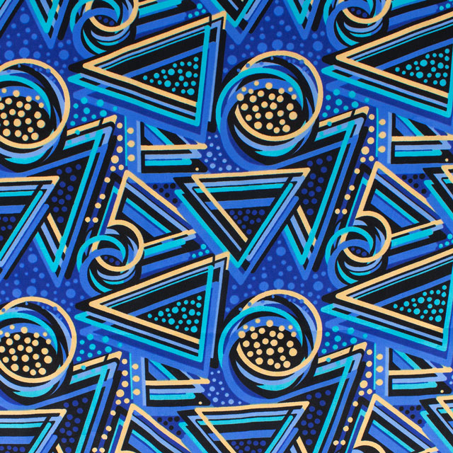 生地 アフリカ布 キテンゲ 24SS 8.ブルー 09Ae99_