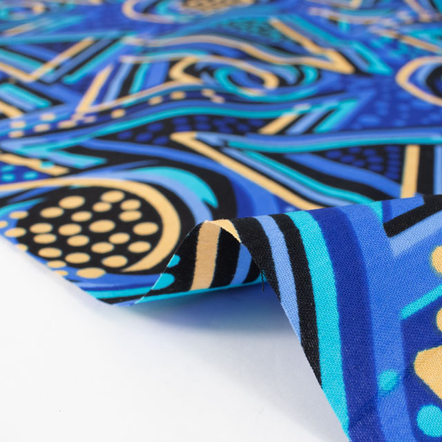生地 アフリカ布 キテンゲ 24SS 8.ブルー 09Ae99_