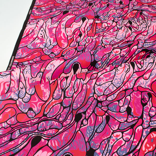 生地 アフリカ布 キテンゲ 24SS 12.ピンク 09Ae99_