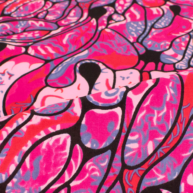 生地 アフリカ布 キテンゲ 24SS 12.ピンク 09Ae99_