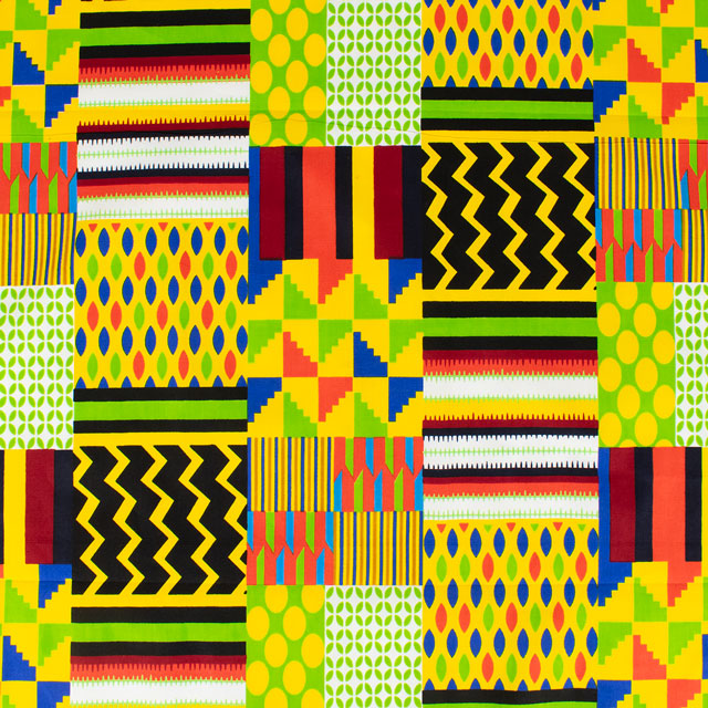 生地 アフリカ布 キテンゲ 24SS 17.イエロー 09Ae99_