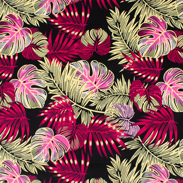 生地 アフリカ布 キテンゲ 24SS 21.ブラック×ピンク 09Ae99_