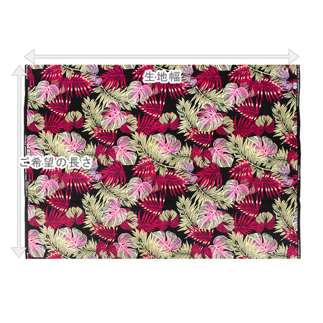 生地 アフリカ布 キテンゲ 24SS 21.ブラック×ピンク 09Ae99_