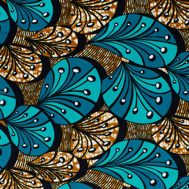 生地 アフリカ布 キテンゲ 24SS 26.ブルー 09Ae99_