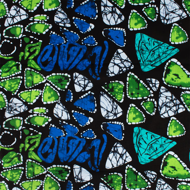 生地 アフリカ布 キテンゲ 24SS 29.ネイビー×グリーン 09Ae99_