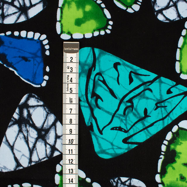 生地 アフリカ布 キテンゲ 24SS 29.ネイビー×グリーン 09Ae99_