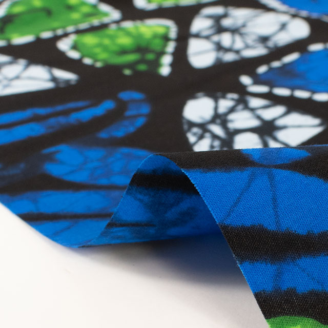 生地 アフリカ布 キテンゲ 24SS 29.ネイビー×グリーン 09Ae99_