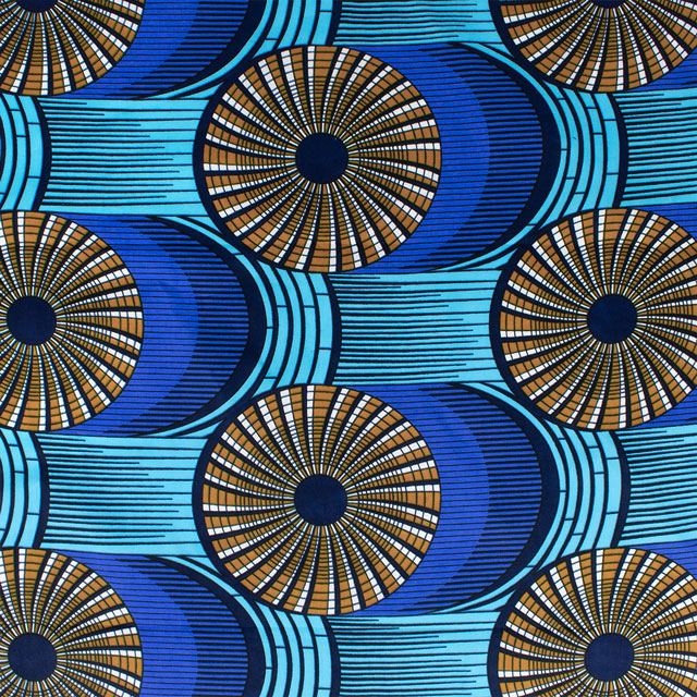 生地 アフリカ布 キテンゲ 24SS 30.ブルー 09Ae99_