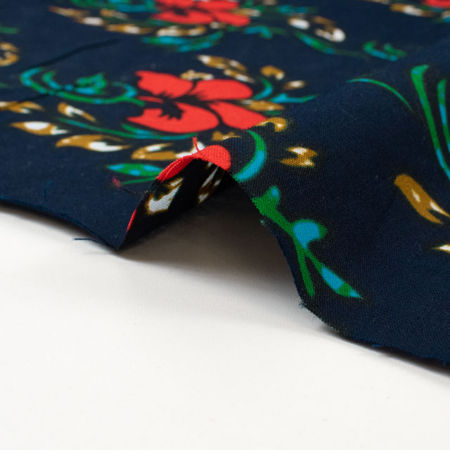 生地 アフリカ布 キテンゲ 25SS 4.ネイビー 09Ae99_