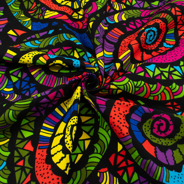 生地 アフリカ布 キテンゲ 25SS 7.マルチ 09Ae99_