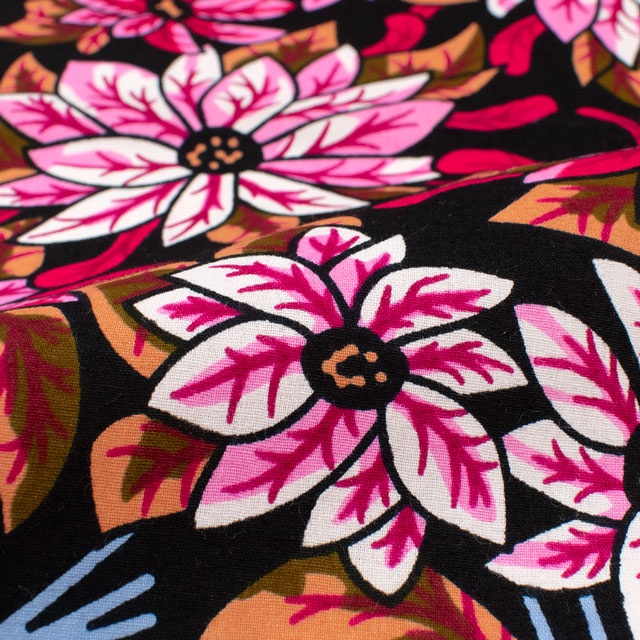 生地 アフリカ布 キテンゲ 25SS 10.ピンク 09Ae99_