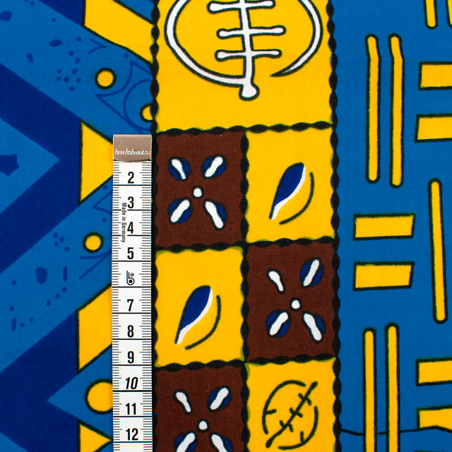 生地 アフリカ布 キテンゲ 25SS 13.ブルー 09Ae99_