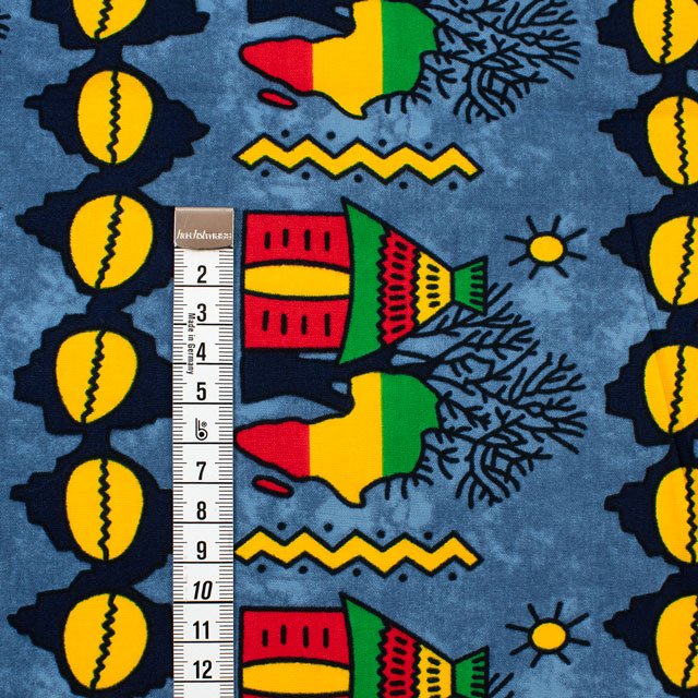 生地 アフリカ布 キテンゲ 25SS 16.ブルー 09Ae99_