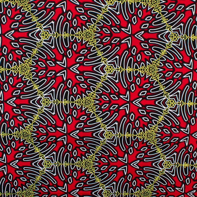 生地 アフリカ布 キテンゲ 25SS 21.レッド 09Ae99_