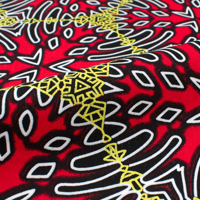 生地 アフリカ布 キテンゲ 25SS 21.レッド 09Ae99_