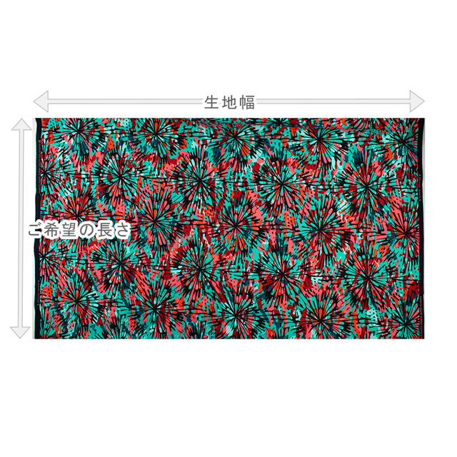 生地 アフリカ布 キテンゲ 25SS 22.マルチ 09Ae99_