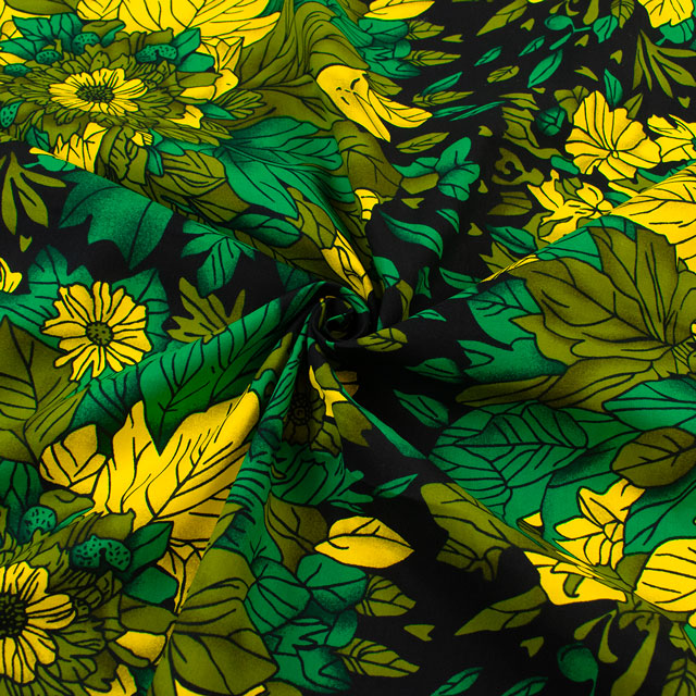 生地 アフリカ布 キテンゲ 25SS 27.グリーン 09Ae99_