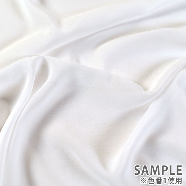 生地 75Dシフォンジョーゼット(KKF7572) 1.白 10Bf09_