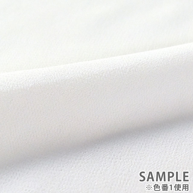 生地 75Dシフォンジョーゼット(KKF7572) 1.白 10Bf09_