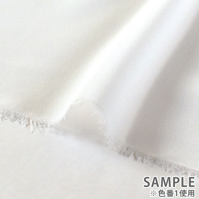 生地 75Dシフォンジョーゼット(KKF7572) 1.白 10Bf09_