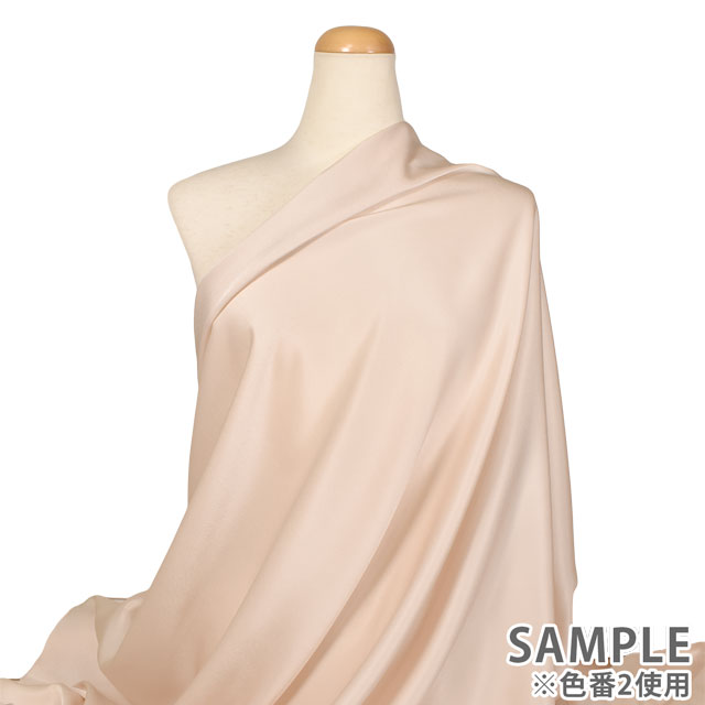 生地 シルデューサテン(KKF8031) FBK.フォーマルブラック 10Ae07_