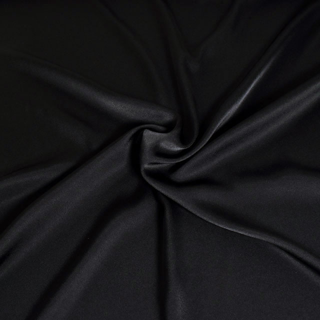 生地 シルデューサテン(KKF8031) FBK.フォーマルブラック 10Ae07_