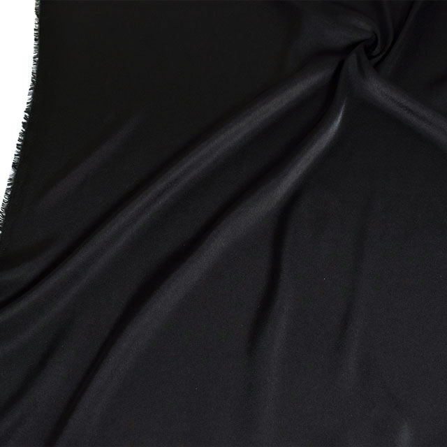 生地 シルデューサテン(KKF8031) FBK.フォーマルブラック 10Ae07_