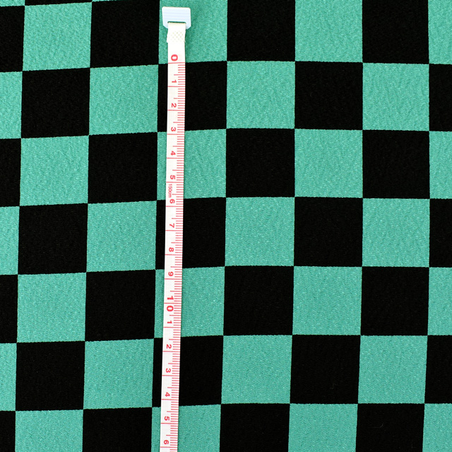生地 二越ちりめん 大市松 (KKP3338) 色番GR 09Bj21_