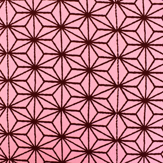 生地 二越ちりめん 麻の葉紋 (KKP3338) 色番P 09Bj21_