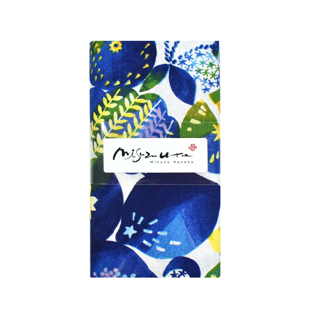 生地 みすゞうた 私と小鳥と鈴と /綿麻キャンバス(KMCSK) 35A.るりこん 99Zz99_