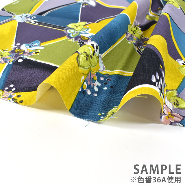 生地 みすゞうた 露 /綿麻キャンバス(KMCSK) 36A.かものは 99Zz99_